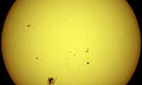 Sonne mit Sonnenflecken Sonne mit Sonnenflecken